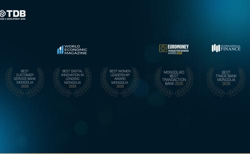 Худалдаа Хөгжлийн Банк олон улсын түвшний таван шагналын эзэн боллоо