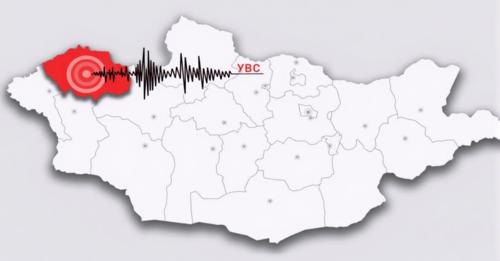 Увс аймагт 4.4 магнитудын хүчтэй газар хөдөллөө