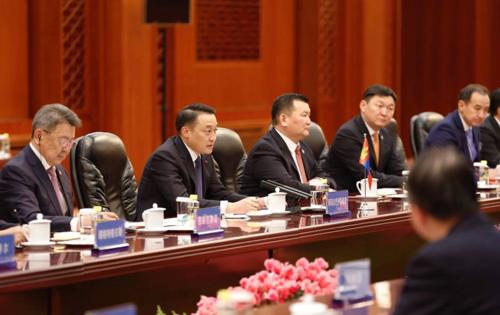 Д.Амарбаясгалан БНХАУ-ын БХАТИХ-ын Байнгын хорооны дарга Жао Лөжитэй уулзлаа