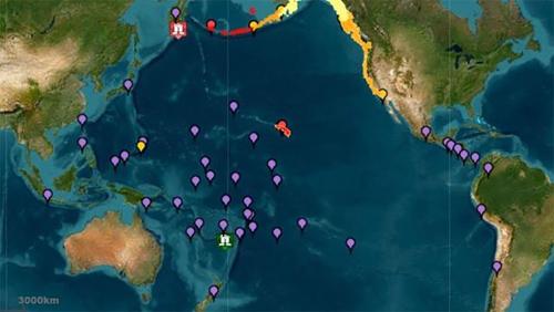 Оросын Камчатка хойгт 8.7 магнитуд хүчтэй газар хөдөлсөн тул цунами үүсэх эрсдэлтэйг анхаарууллаа
