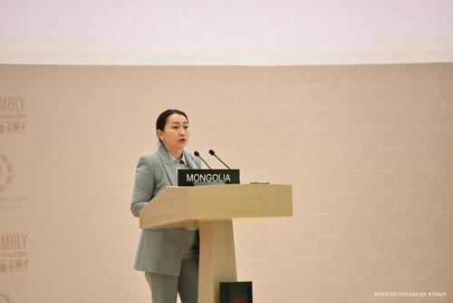 ОУПХ-ны 150 дугаар Ассамблейд УИХ-ын дэд дарга Х.Булгантуяа илтгэл танилцууллаа