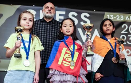 Шатрын сурагчдын дэлхийн аваргаас Монгол Улсын шатарчид 2 алт, 3 мөнгө, 1 хүрэл медаль хүртлээ