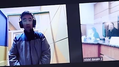 Д.Мөнх-Эрдэнэ шүүх хуралдаа цахимаар оролцож байна